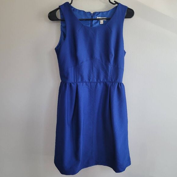 J. Crew Blue Mini Dress - Picture 1 of 8